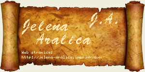 Jelena Aralica vizit kartica